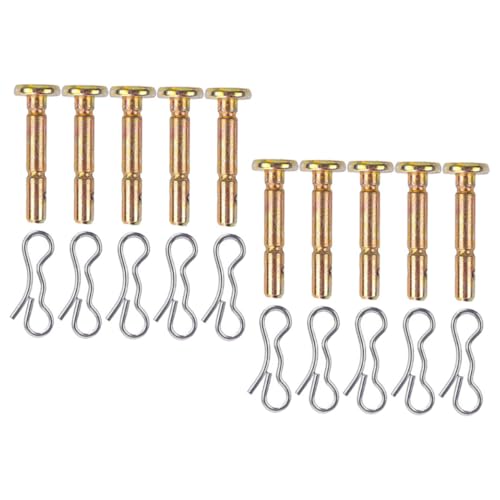 FUNOMOCYA Shear Pins und Cotter Pins aus rostfreiem Metall Langlebige Schneefräsen Ersatzteile Verschleißfest und Passend für Schneebläser zur Wintervorbereitung von FUNOMOCYA
