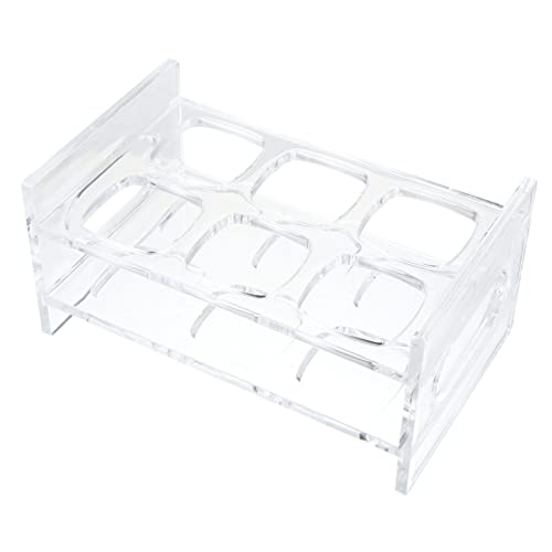 FUNOMOCYA Shot Glass Halter Transparente Getränketräger für Whisky Schnaps und Cocktails für Heimbar Partys und Veranstaltungen Leicht zu Reinigen und Wiederverwendbar Fächer für Optimale von FUNOMOCYA