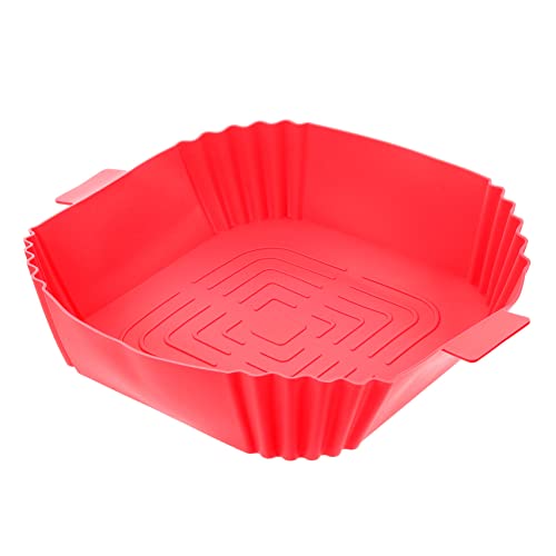 FUNOMOCYA Silikonmatte Backform Air Fryer Tabletts Fritteusen Air Fryer Ersatztablett Backblech Instant Air Fryer Für Wiederverwendbare Widerstandsfähige Air Fryer Zubehöreinlage von FUNOMOCYA