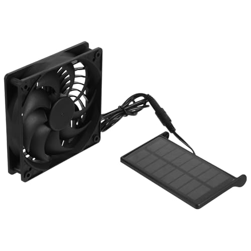 FUNOMOCYA Solar Lüfter mit Solarpanel Effizienter Tragbarer für Hühnerstall Gewächshaus und Haustierhaus Kabellose Umweltfreundliche Kühlung für Camping und Außenbereiche von FUNOMOCYA