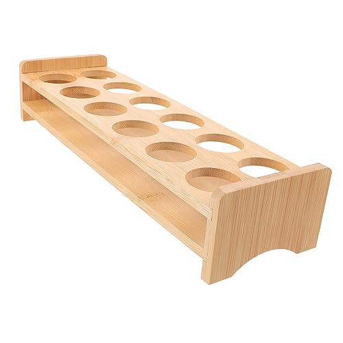 FUNOMOCYA Teiliger Schnapsglashalter aus und Holz Gerader Becherständer Platzsparender Shotglas Organizer für Bar Zuhause und Partys Praktischer Schnapsglashalter zur Stilvollen von FUNOMOCYA