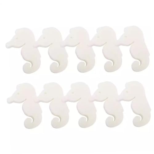 FUNOMOCYA Teiliges Ölabsorbierender Schwamm Seepferdchenform Hochwirksame Filter Schwämme für Pool und Kosmetik Langlebig und Vielseitig Einsetzbar Weiß von FUNOMOCYA