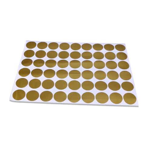 FUNOMOCYA Teiliges Rundes Wandtattoo Abnehmbare Goldene Metallic Punkte Wandaufkleber Dekorativ für Babyzimmer Kinderzimmer Glatte Oberflächen Wiederverwendbar Feuchtigkeitsbeständig von FUNOMOCYA