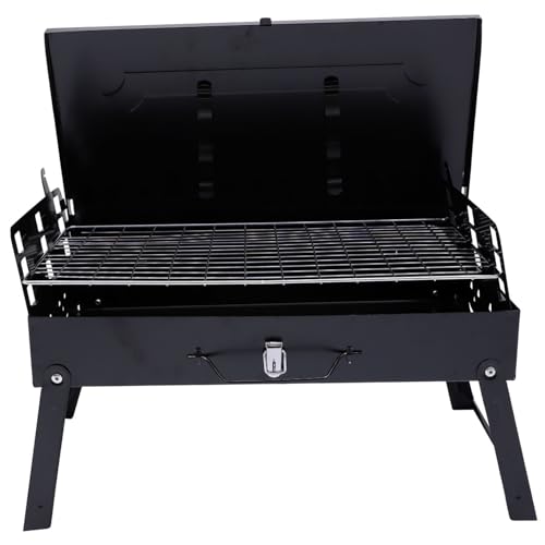 FUNOMOCYA Tragbarer Faltbarer Holzkohlegrill Bbq Grillrost Klappbar Handlich Leicht für Outdoor Camping Picknick mit Schneller Installation Langlebig von FUNOMOCYA