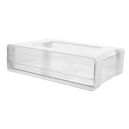 FUNOMOCYA Transparente Fächer Schubladenbox unter Tisch Selbstklebender Vielseitiger Organizer für Büro und Zuhause Platzsparend Robustes Kunststoffmaterial Versteckte Aufbewahrung für von FUNOMOCYA