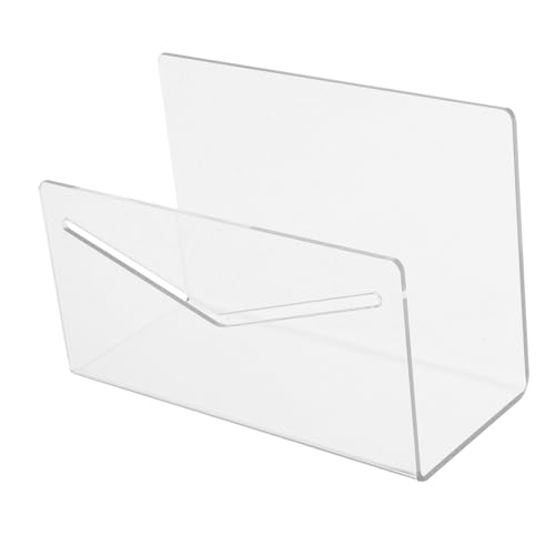FUNOMOCYA Transparentes Acryl Briefhalter Organizer Vertikal Platzsparend für Briefumschläge Rechnungen Dokumente Schreibtisch Büro Home Office und Schule von FUNOMOCYA