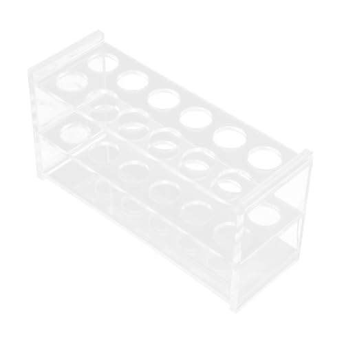 FUNOMOCYA Transparentes Reagenzglasgestell aus Professioneller Testrohrhalter Stabiles Laborzubehör für Schule Wissenschaft Lebensmittel Getränkeservice Einfach zu Montieren FUNOMOCYA Transparentes Reagenzglasgestell aus Professioneller Testrohrhalter Stabiles Laborzubehör für Schule Wissenschaft Lebensmittel Getränkeservice Einfach zu Montieren von FUNOMOCYA