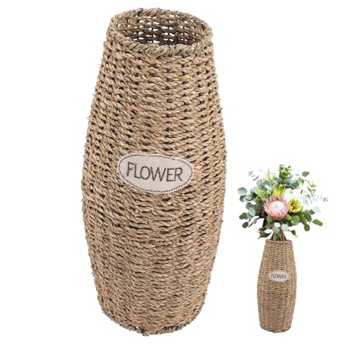 FUNOMOCYA Blumenvase Rattan Flasche Blumenvasen Dekor Kreative Blumenvase Blumenvasen Für Tafelaufsätze Hohe FUNOMOCYA Blumenvase Rattan Flasche Blumenvasen Dekor Kreative Blumenvase Blumenvasen Für Tafelaufsätze Hohe von FUNOMOCYA