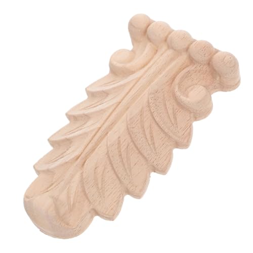 FUNOMOCYA Unlackierte Holzornamente Möbel Holzgeschnitzte Eckapplikationen Handgefertigt Klassisch Elegant Wohnzimmer Schlafzimmer Dekoration von FUNOMOCYA