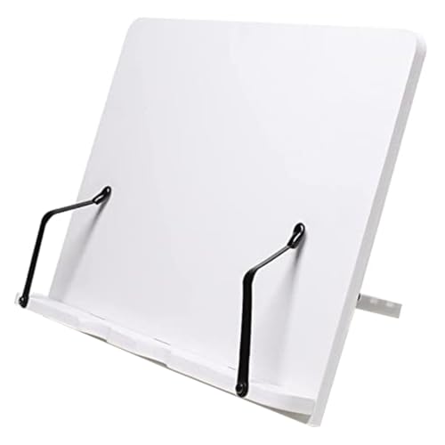 FUNOMOCYA Verstellbarer Holz Buchständer Robuster Lesebuchhalter für Desktop Ergonomische Buchhalterung für Erwachsene Faltbare Buchstütze für Kochbücher und Lehrbücher von FUNOMOCYA