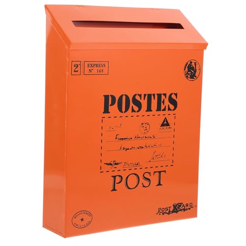 FUNOMOCYA Vintage Wandbriefkasten aus Robustem Eisen Leichter Platzsparender Postkasten für Innen und Außen Einfacher Stil Praktische Wandmontage für Zuhause Büro Garten und FUNOMOCYA Vintage Wandbriefkasten aus Robustem Eisen Leichter Platzsparender Postkasten für Innen und Außen Einfacher Stil Praktische Wandmontage für Zuhause Büro Garten und von FUNOMOCYA