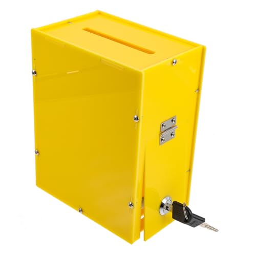 FUNOMOCYA Wandmontierte Acryl Wahlurne mit Schloss Robuste Spendebox für Wahlen Fundraising Vorschläge Sicherer Kummerkasten für Mitarbeiter und Meetings FUNOMOCYA Wandmontierte Acryl Wahlurne mit Schloss Robuste Spendebox für Wahlen Fundraising Vorschläge Sicherer Kummerkasten für Mitarbeiter und Meetings von FUNOMOCYA