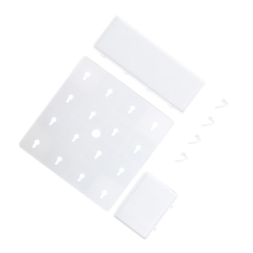 FUNOMOCYA Wandregal Schwebendes Regal Praktischer Organizer für Schlafzimmer Vielseitige Ablage für Fotos Pflanzen Lippenstifte und Brillen Design Weiß zur Dekoration und Organisation von FUNOMOCYA
