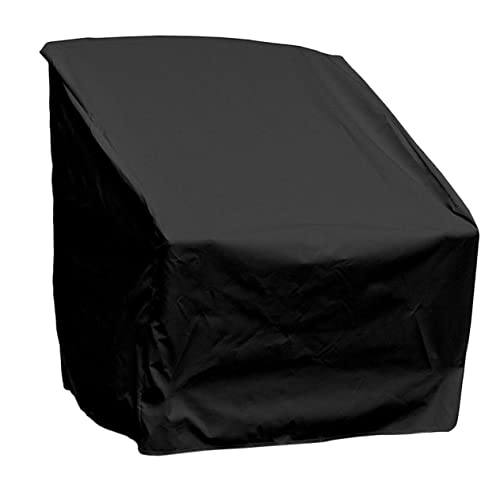 FUNOMOCYA Wasserdichte Gartenstuhl Abdeckung Schwarz Extra Stark Reißfest Schutz vor Regen Schnee Wind Für Outdoor Möbel Staubdicht von FUNOMOCYA