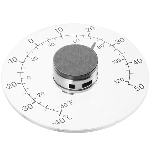 FUNOMOCYA Wasserdichtes Thermometer Im Freien Innenthermometer Für Zuhause Temperatur-thermometer Thermometerraum Kleines Außenthermometer Innen-/außenthermometer Fensterthermometer Acryl von FUNOMOCYA