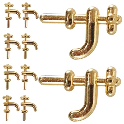 FUNOMOCYA Wasserhahn Ornamente Modelle Dekoration Wohnaccessoires Mini Deko Accessoire Mini Accessoire Waschbecken Wasserhahn Modell Requisite Mini Waschbecken Wasserhahn von FUNOMOCYA