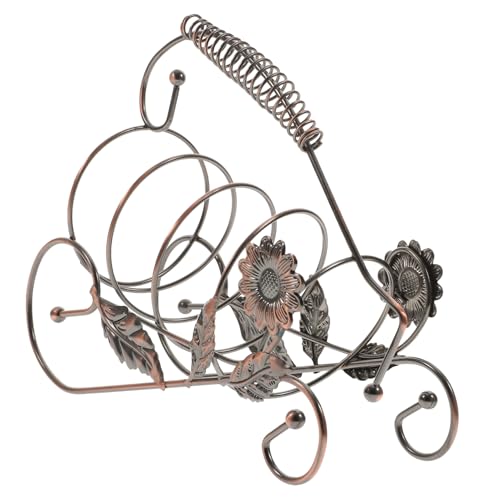FUNOMOCYA Weinflaschenregal Kreativem Weinblatt Design Rustikales für Zuhause Bar und Wohnzimmer Bronze FUNOMOCYA Weinflaschenregal Kreativem Weinblatt Design Rustikales für Zuhause Bar und Wohnzimmer Bronze von FUNOMOCYA