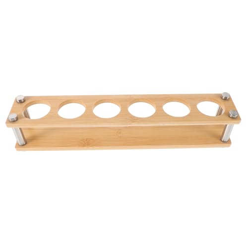 FUNOMOCYA Weißweinglashalter Schnapsglasregal Stielglashalter Schnapsglas Becheraufbewahrungshalter Küchenzubehör Bar Club Tablett Schnapsglas Serviertablett Hellbraun Holz FUNOMOCYA Weißweinglashalter Schnapsglasregal Stielglashalter Schnapsglas Becheraufbewahrungshalter Küchenzubehör Bar Club Tablett Schnapsglas Serviertablett Hellbraun Holz von FUNOMOCYA