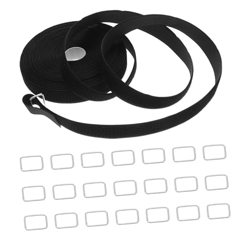 FUNOMOCYA Wiederverwendbare Klettband Kabelbinder Schnallen Breit Verstellbare Nylon-kabelbinder Selbstklebend Kabelmanagement Organizer Schwarz von FUNOMOCYA