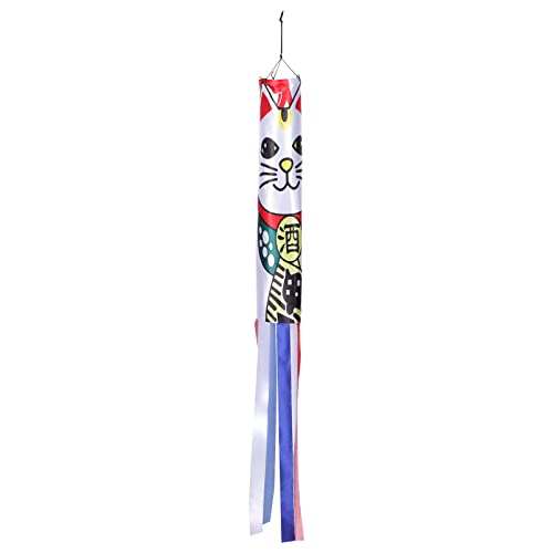 FUNOMOCYA Windsock mit Karpfenmuster für Garten Dekorative Windfahne Hochwertigem für Balkon Terrasse und Fenster Auffällige Garten Deko von FUNOMOCYA