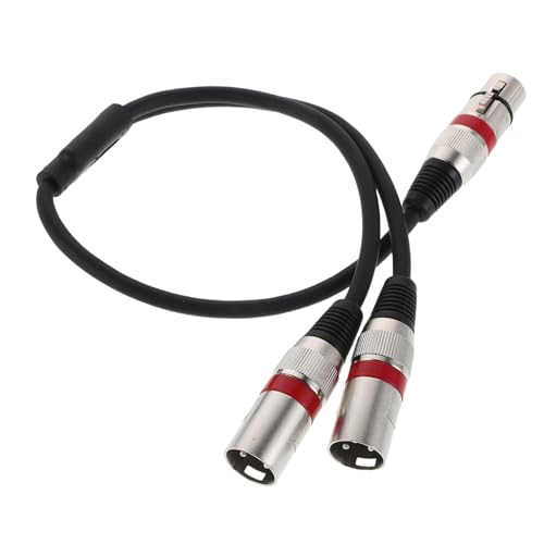FUNOMOCYA Y-splitterkabel Xlr-buchse Auf Dual-xlr-stecker – Audioübertragung 1 Auf 2 Mikrofon-splitter Für Mischpult, Leicht Zu Lokalisieren, Live-auftritte von FUNOMOCYA