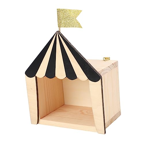 FUNOMOCYA Holzernes Zirkushaus-regal Wandregal Für Kinderzimmer Dekoration Für Zimmer von FUNOMOCYA
