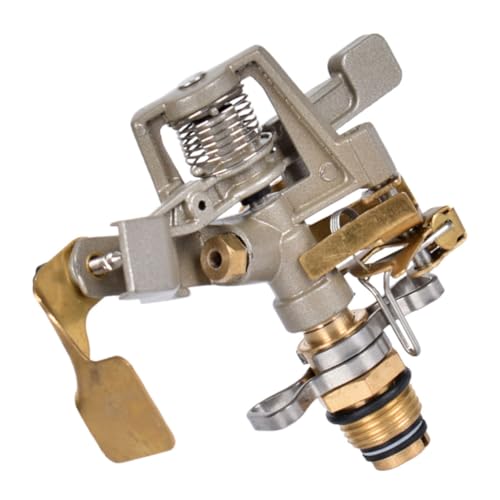 FUNOMOCYA Automatischer Gartensprinkler Bewässerungssystem Mit Vollständiger Abdeckung 360 ° Drehbare Sprühdüse Gartenschlauchdüsen Robuste Zinklegierung Praktisch von FUNOMOCYA