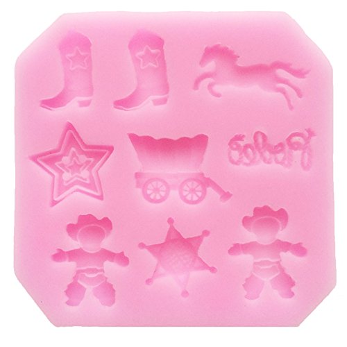 Cowboy Silikonform Schokolade Keks Silikonformen Fondant Deko Silikon Backform Seifenform Silikon-Polymer-Ton Formen Schokoladenform Kerzenform Harzform Wachsform Tonform schließen Cowboy-Stiefel, Pferd, Kuh Junge Sherriff Abzeichen, Schlitten, rodes, cow Cowboy Silikonform Schokolade Keks Silikonformen Fondant Deko Silikon Backform Seifenform Silikon-Polymer-Ton Formen Schokoladenform Kerzenform Harzform Wachsform Tonform schließen Cowboy-Stiefel, Pferd, Kuh Junge Sherriff Abzeichen, Schlitten, rodes, cow von FUNSHOWCASE