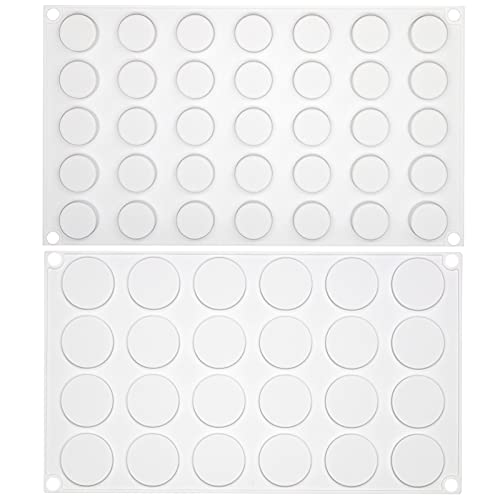 Zylinder Silikonform, runde Backform für Schokolade Epoxidharz Kuchen Pudding Kerzenwachs Petrischale, Kreis, 2 teilig in 2 Größe, klein von FUNSHOWCASE