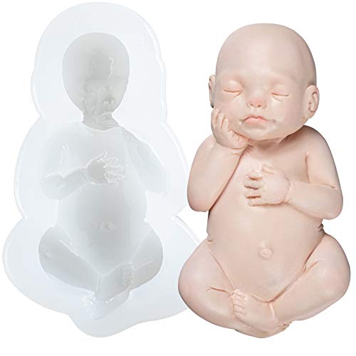 Groß 3D Säugling Silikonform schlafendes Baby Fondant Formen für Tortendeko Cupcake Topper 9CM Groß 3D Säugling Silikonform schlafendes Baby Fondant Formen für Tortendeko Cupcake Topper 9CM von FUNSHOWCASE