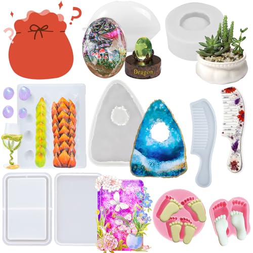 Harzform Überraschungsbox 5–10 Stück Zufallspaket für Basteln 600g von FUNSHOWCASE