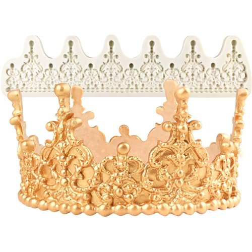 Krone Silikonform Prinzessin Fondant Tortenaufsatz Filigrane Tiara 7cm hoch von FUNSHOWCASE