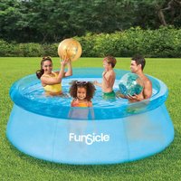 Pool selbststabil transparent blau Funsicle 2,44m x76cm von FUNSICLE