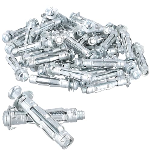 FUNSUEI 100 Stück M8 x 52mm Hohlraumdübel, hohlwanddübel metall, hohlraum metalldübel hohlraumspreizdübel für gipskarton FUNSUEI 100 Stück M8 x 52mm Hohlraumdübel, hohlwanddübel metall, hohlraum metalldübel hohlraumspreizdübel für gipskarton von FUNSUEI
