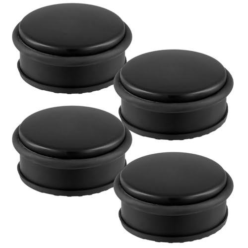 FUNSUEI 4er Set Türstopper Boden Edelstahl, 1kg Schwarz Schwerer Türstopper Metall mit Gummiring, Bodentürstopper Edelstahl Tür Stopper Boden, 10 x 4,5 cm FUNSUEI 4er Set Türstopper Boden Edelstahl, 1kg Schwarz Schwerer Türstopper Metall mit Gummiring, Bodentürstopper Edelstahl Tür Stopper Boden, 10 x 4,5 cm von FUNSUEI