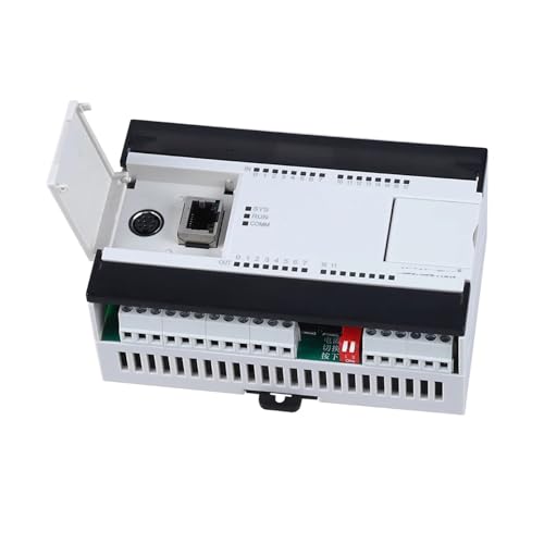 FUNTLY PLC Ethernet-SPS FX3U-M26MT-E Ersetzen Sie das programmierbare Controller-Logikrelais-Transistor-Analogboard-USB-SC09-FX-Kabel (Color : FX3U-M26MR-E) von FUNTLY
