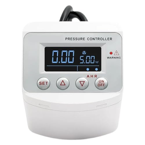 FUNTLY druckschalter wasserpumpe 110V/220V 0-50 Bar Digitaler Druckschalter for Flüssigkeitswasserpumpen-Luftkompressor-Controller mit LCD-Display (Color : 0-50bar (220V)) von FUNTLY