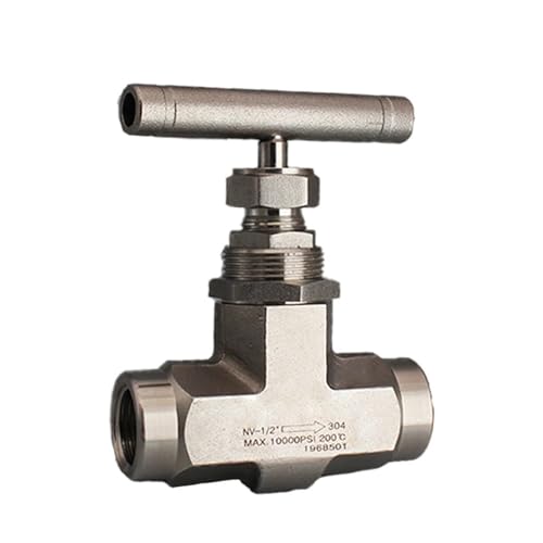 Nadelventil 1/4" 3/8" 1/2" BSP Innengewinde Hochdruck 10000psi Edelstahl 316 Absperrnadel Kugelventil J13-320P Krandurchflusskontrolle (Color : NPT, Size : 1/4") von FUNTLY