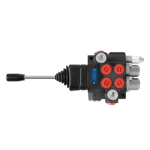 hydraulisches Richtungsventil Hydraulisches Wegeventil mit 2 Spulen, 11 GPM-Motoren, Spulen, 3600 PSI, Doppelzylinder-Traktorlader-Hydraulikverteiler von FUNTLY