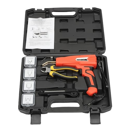 Kunststoffschweißgerät 100W Kunststoffschweißgerät Auto-Stoßstangen-Reparatur mit 400 Heftklammern für die Reparatur von Rissen auf Kunststoff Schweißer Portable von FUNYSF