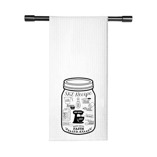 FUNYSO Ske Rezept Geschirrtuch Ske JW Pioneer Küchentuch Pionier Student Geschenk JW Pionier Geschenk für Frauen (Ske Rezept Handtuch UK) von FUNYSO