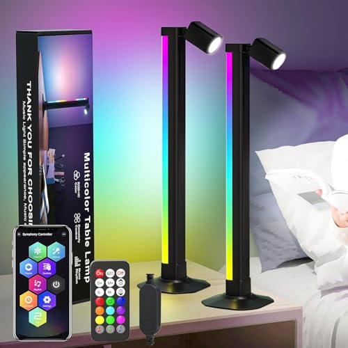 FUPT RGB LED Lightbar, Smart LED Lightbar mit Buchlicht,Gaming LED Beleuchtung Sync mit Musik, TV Hintergrundbeleuchtung mit Fernsteuerung und App-Steuerung für Gaming, TV, Deko von FUPT