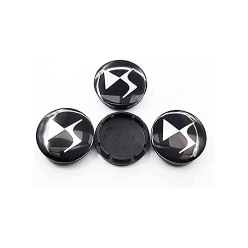 Auto Nabenkappen für Citroen DS DS3 DS4 DS5 DS7 DS9 Crossback 60mm,Reifen Felgen Zubehör Radnaben Nabenkappen Nabendeckel Radnabenabdeckung Felgenkappen Radkappe Logo von FURLOU