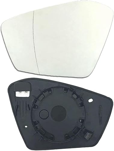 Spiegelglas Ersatz für Skoda Scala 2019-2021, Umkehrlinse Rückfahrglas Spiegel, Beheizbar Asphärisch mit Trägerplatte Spiegelglas Glas,Left von FURLOU