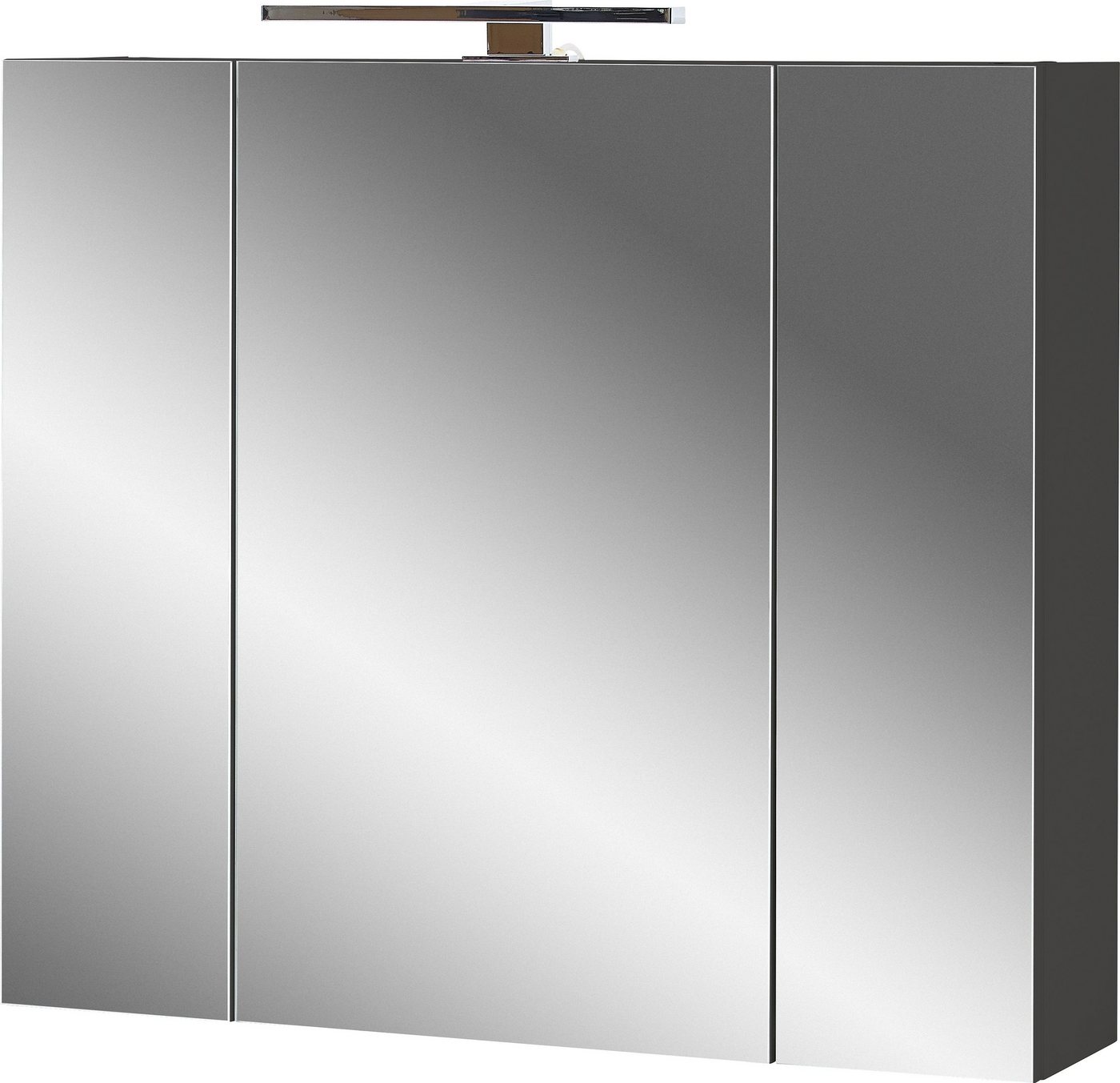 FURNARO Badezimmerspiegelschrank Badezimmer Spiegelschrank Graphit 76 x 71 x 23 cm FURNARO Badezimmerspiegelschrank Badezimmer Spiegelschrank Graphit 76 x 71 x 23 cm von FURNARO