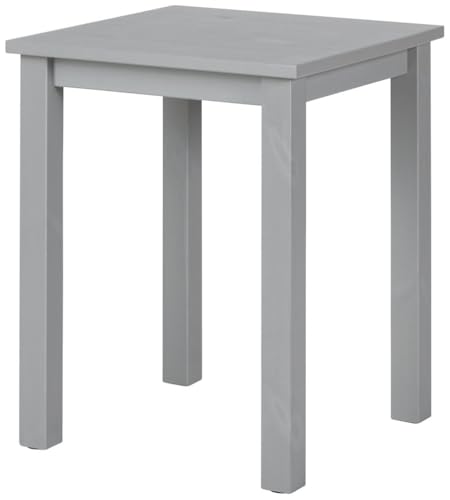 FURNARO Beistelltisch SAM Grau Massivholz 45 x 45 x 55 cm von FURNARO
