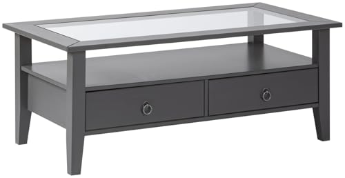 FURNARO Couchtisch Salontisch mit 2 Schubladen Filippa 7 GRIS Grau Massivholz 115 x 60 x 45 cm FURNARO Couchtisch Salontisch mit 2 Schubladen Filippa 7 GRIS Grau Massivholz 115 x 60 x 45 cm von FURNARO