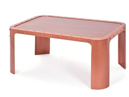 FURNARO Couchtisch im industriellen Stil Gabriel Vintage Kupfer Metall 110 x 70 x 45 cm FURNARO Couchtisch im industriellen Stil Gabriel Vintage Kupfer Metall 110 x 70 x 45 cm von FURNARO