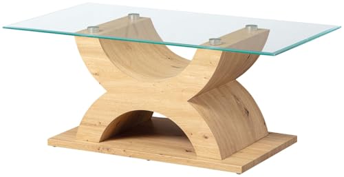FURNARO Couchtisch im skandinavischen Stil AYLA Wildeiche MDF 110 x 60 x 45 cm FURNARO Couchtisch im skandinavischen Stil AYLA Wildeiche MDF 110 x 60 x 45 cm von FURNARO