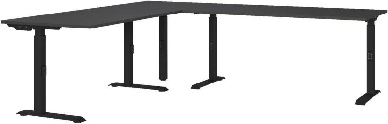 FURNARO Eckschreibtisch, Computertisch Mechanisch höheneinstellbar Made in Germany 91x260x220cm FURNARO Eckschreibtisch, Computertisch Mechanisch höheneinstellbar Made in Germany 91x260x220cm von FURNARO